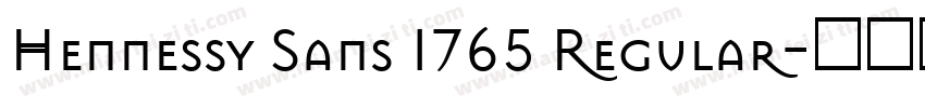Hennessy Sans 1765 Regular字体转换